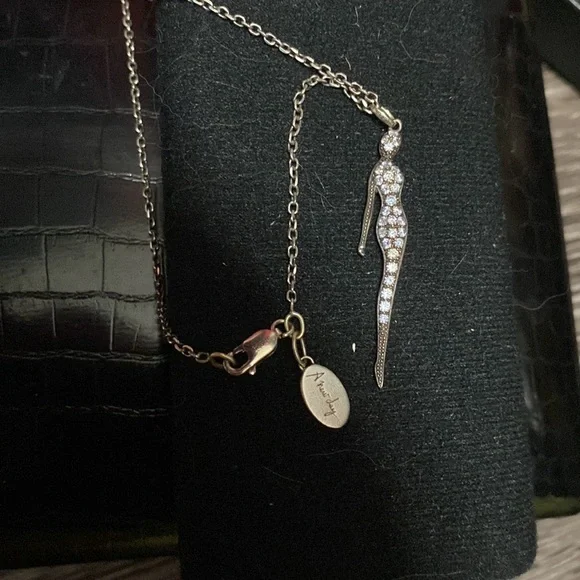 Celine Dion Sterling Silver Swarovski A New Day Silhouette Pendant necklace 925